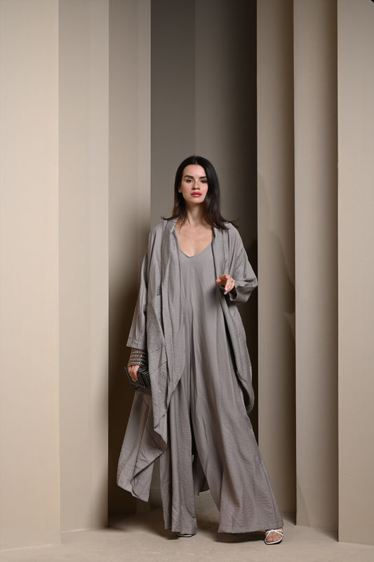 signature jumpsuit grey